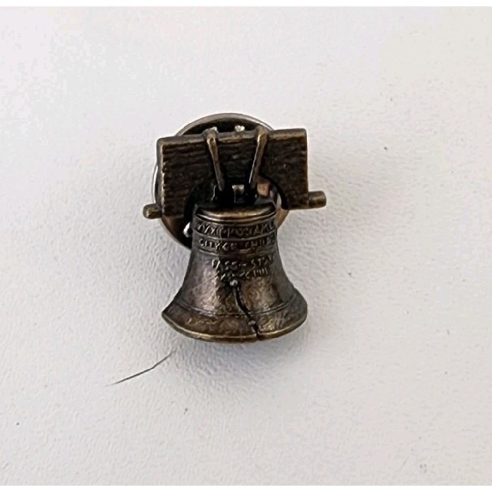 Vintage Liberty Bell Tie Tack Lapel Hat Pin